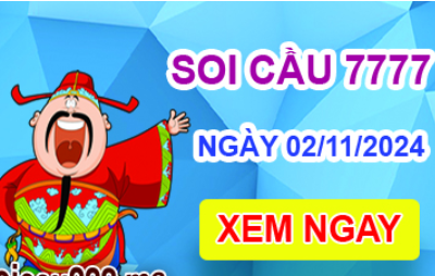 Soi cầu 7777 ngày 02-11-2024 – Cầu lô tứ quý 7777 hôm nay
