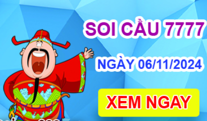 Soi cầu 7777 ngày 06-11-2024 – Cầu lô tứ quý 7777 hôm nay