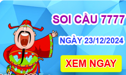 Soi cầu 7777 ngày 23-12-2024 – Cầu lô tứ quý 7777 hôm nay