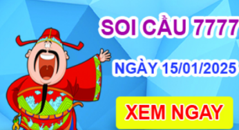 Soi cầu 7777 ngày 15-01-2025 – Cầu lô tứ quý 7777 hôm nay