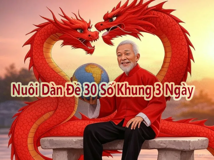 Cách tạo dàn đề 30 số nuôi khung 3 ngày cực chuẩn