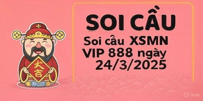Soi cầu XSMN VIP 888 24/3/2025 – Dự đoán Đề Đẹp Chuẩn Xác hôm nay