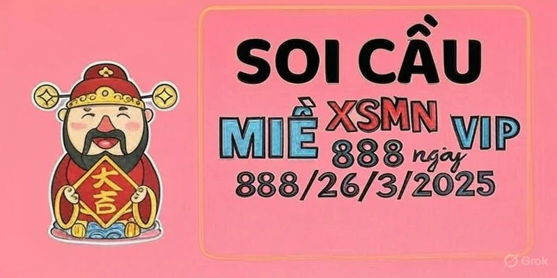 Soi cầu miền nam VIP 888 26/3/2025 – Dự đoán Đề Đẹp Chuẩn Xác hôm nay