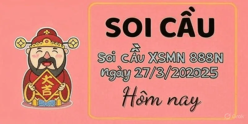 Soi cầu miền nam VIP 888 27/3/2025 – Dự đoán Đề Đẹp Chuẩn Xác hôm nay